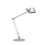 MAUL Luminaire de bureau LED MAULrock, Lampe de chevet professionnelle pour le bureau – Lampe design intelligente avec température de couleur 3000K – argentée