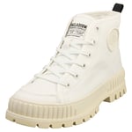 Palladium Pallashock Org 2 Womens White Platform Trainers - 4 UK