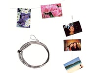 Out of the blue Metal Wire Photo Holder with 12 Magnets, Silver, 1 Piece