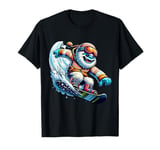 Cooler Yeti Snowboard Fun In Winter T-Shirt