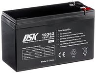 Batterie Plomb Haute décharge pour ups-sai 12 V 7.2 AH, Noir