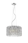 Alita Crystal 5 Light Ceiling Chrome