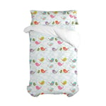 HappyFriday Mr Fox Little Birds Duvet Cover Set Multicolor 105 Bed 2 Pieces