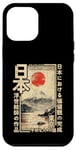 Coque pour iPhone 12 Pro Max Anime Ukiyo-e japonais traditionnel sur bois du Mont Fuji