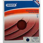 Draper Cinq assortis d'oxyde d'aluminium autocollant pour ponceuse à bande et disque - Bleu - 200 mm - DRA54665