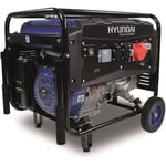 Groupe électrogène à essence de chantier HYUNDAI HG5500 - 5000 W à 5500 W - Système AVR - Bleu et noir