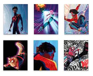 BigWigPrints Spider-Man : Across the Spider-Verse (2023) Lot de 6 affiches – Miles Morales Gwen Stacy Spider-Punk Spider-Women – Lot de 6 impressions de décoration murale (20,3 x 25,4 cm)