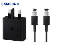 Official Genuine Samsung Galaxy A35 A15 15W Fast Charger & Cable Black