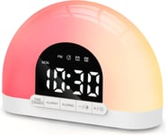 Sunrise Alarm Clock, Dimmable Digital Clock for Kids, Small Bedside Sunlight 7