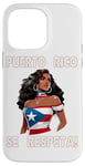 iPhone 14 Pro Max Puerto Rico Se Respeta Beautiful Afro Boricua Flag PR Woman Case