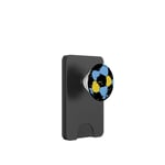 Maillot de football bleu clair et doré PopSockets PopWallet pour MagSafe