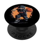 Ballon de basketball Ninja pour enfants PopSockets PopGrip Interchangeable