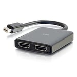 C2G Mini DisplayPort 1.2 vers double HDMI 4K double moniteur MST Hub, Mini DP Multi-Stream Transport (MST) Répartiteur multiple de moniteur, noir, 84292