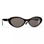 CHANEL Oval Sunglasses CH5416 Black/Beige