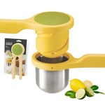 Joseph Joseph Helix Citrus Press, easy twist lemon/lime squeezer, BPA free - Yellow, 24