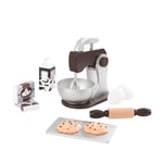 KidKraft Ensemble Cuisine et Pâtisserie Espresso en Bois, Accessoire Cuisine Enfant, Kit de Ustensile Cuisine Électroménager, Accessoire pour Dinette, Jouet Enfant dès 3 Ans, 63370