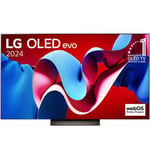 TV OLED Evo LG OLED77C4 195 cm 4K UHD Smart TV 2024 Noir et Brun