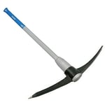 7lb Pickaxe With Fibreglass Shaft & Non Slip Rubber Grip Handle Pick Axe Chisel