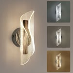 Comely - Applique murale led moderne en aluminium blanc Design en spirale lumière ajustable pour chambre, salon