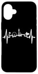 Coque pour iPhone 16 Plus La silhouette Las Vegas battement coeur Nevada Sin City USA