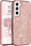 Coque Samsung S22 Plus, Ultra Mince Ultra Mince Flexible Antidérapant Brillant Protection Pour Samsung Galaxy S22 Plus Or Rose