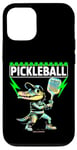 Coque pour iPhone 12/12 Pro Un crocodile jouant au pickleball - Ambiances amusantes