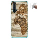 Housse En Gel TPU Pour Realme X3 SUPERZOOM / X50 5G Design Bois 07 Dessins