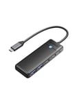 ORICO Adapter Hub 4in1 Orico USB A3.0x2 + Type-C3.0x1 + PD100Wx1 USB Hub - USB 3.0 - 4 porte - Svart