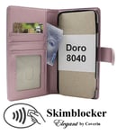 Skimblocker Doro 8040 Plånboksfodral (Glitter Pink)