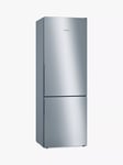 Bosch Series 6 KGE49AICAG Freestanding 70/30 Fridge Freezer, Stainless Steel