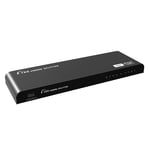 LENKENG 1-In-8-out HDMI Splitter with HDR &amp; EDID. Supports UHD Res up to 4K2K@30/60Hz HDMI 2.0 &amp; HDCP2.2 Compliant. Low Power Consumption. Plug &amp; Play. Solid Metal Housing. (p/n: LKV318V2.0-HDR)