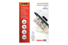 Fellowes Laminating Pouches Capture 125 micron - 100-pack - glättat - A4 - lamineringsfickor