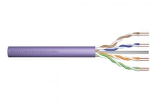 CAT 6 U-UTP installation cable, 250 MHz B2ca (LSZH-1), AWG 23/1, 500 m drum, sx, purple