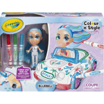 Crayola Colour n Style Friends Bluebell Coupe Playset Colour you Own Doll