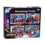 Ravensburger- Batwheels Puzzle 4 in a Box 2D, 12001055, Multicolore