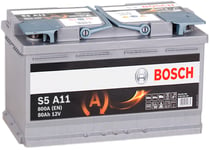 Bosch Batteri AGM 80 Ah - Bilbatteri / Startbatteri - Volvo - Audi - BMW - VW - Mercedes - Opel - Toyota - Ford