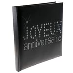 Livre d'or Anniversaire noir   24 X 24 cm 22 pages cartonnées, couverture rigide