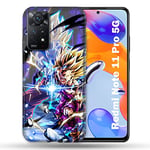 Coque pour Xiaomi Redmi Note 11 Pro / 11 Pro 5G Manga Dragon Ball Sangohan Duo Multicolore