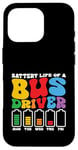 Coque pour iPhone 16 Pro Batterie drôle de conducteur de bus scolaire, bus public, bus