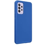 Back Cover for Samsung Galaxy A52 Semi-Rigid Silicone Soft-Touch Finish blue