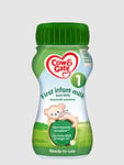 Cow & Gate 1 First Infant Baby Milk Ready to Use Liquid Formula, from Birth, 1 L (Pack of 4)