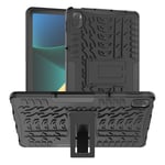 Xiaomi Pad 5 / Pad 5 Pro - RUGGED Hybrid cover med Kickstand - Sort