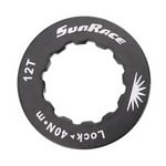 SunRace Lockring-07375512 Anello di bloccaggio Unisex Adulto, Nero, Taglia Unica