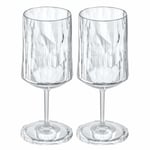 Koziol Club No. 4 Vinglas Plast 300 Ml Crystal Clear 2-pack