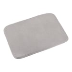 2pcs Dish Drying Mat for Kitchen Counter Microfiber Dishes Drainer Mat-Grey