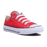 Converse Asox Core Kidlace Up Low Top Mens  Trainers  Red UK 5 - 13