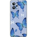 Mobilcover til Realme GT2 Pro med Blå sommerfugle motiv