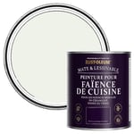 Rust-Oleum Peinture Blanche Résistante à l'eau pour Faïence de Cuisine, Finition Mate - Mousse de Lait 750ml