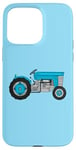 Coque pour iPhone 15 Pro Max Bleu Vintage Tracteur Fermier Agriculteur Papa Grand-Père