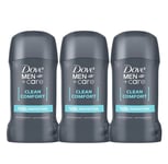 Dove Men Clean Comfort Stick Déodorant Anti-transpirant 50ml Pack de 3, 6